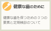 健康な歯のために